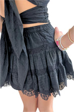 Load image into Gallery viewer, Luna Heart Lace Mini Skirt | THEME NYC