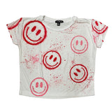 Red Splatter Smiley Tee | FBZ