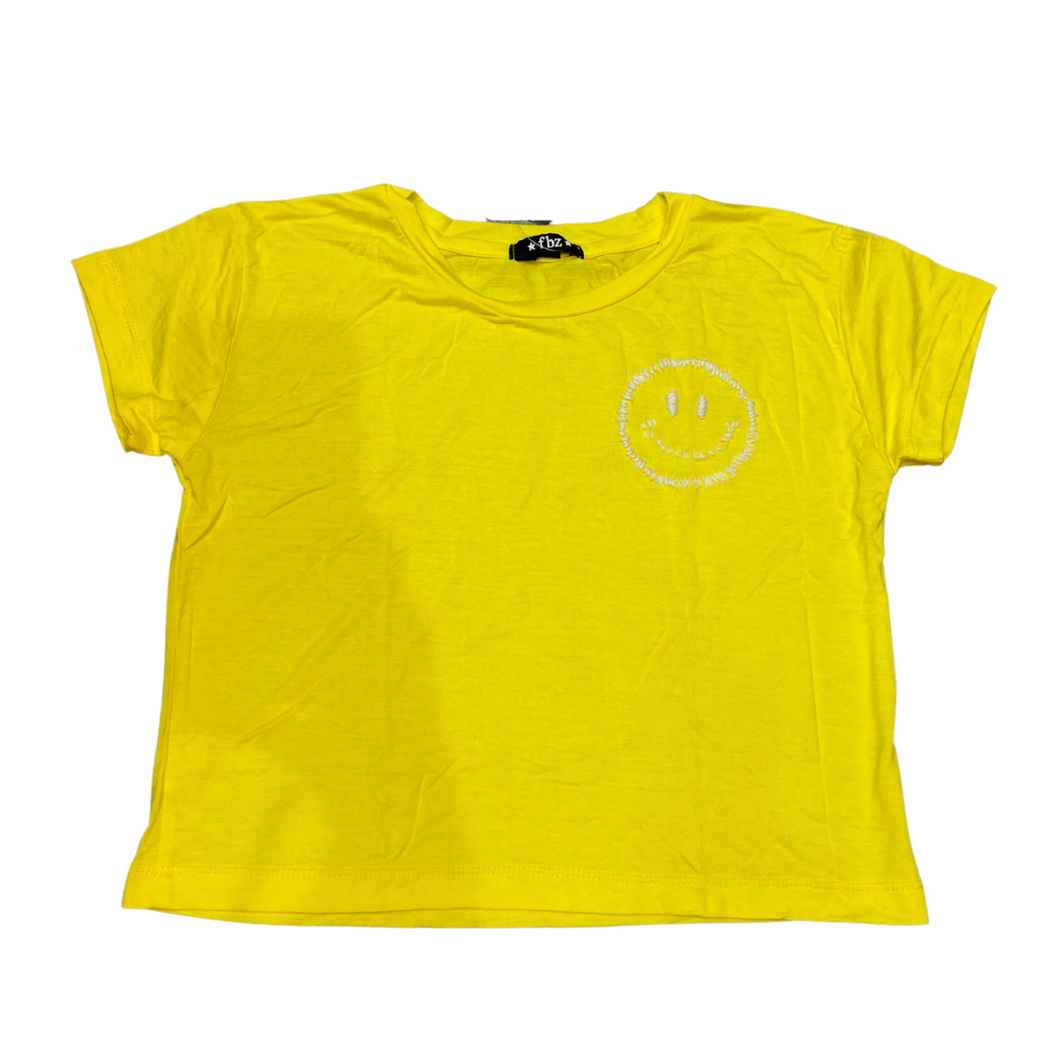 Embroidered Smiley Tee | FBZ