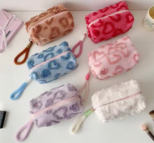 Load image into Gallery viewer, Fuzzy Heart Pouch
