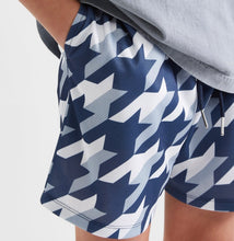 Load image into Gallery viewer, Navy Houndstooth Shorts | The Drip Shop

