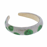 Green Smiley Rhinestone Headband | Austyn Parker