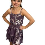 Metallic Pleated Tank Dress | FBZ