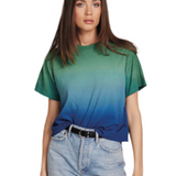 Ombre Hester Crop Boxy Tee | Michael Lauren