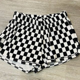 Checkered Sweat Shorts | FBZ