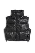 Load image into Gallery viewer, Jenny Faux Leather Puffer Vest | KatieJ NYC
