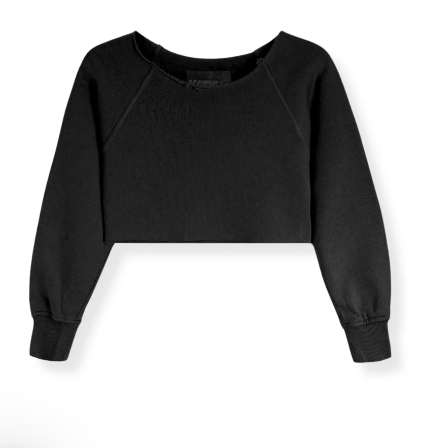 Shane Off Shoulder Crop Sweatshirt | KatieJ NYC