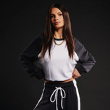 Siri Colorblock Raglan Pullover | Michael Lauren