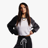 Siri Colorblock Raglan Pullover | Michael Lauren