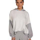 Eira Drop Shoulder Color Block Hoodie | Michael Lauren