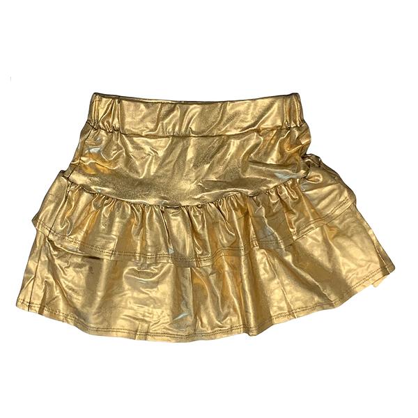 Metallic Tiered Skirt | Tweenstyle