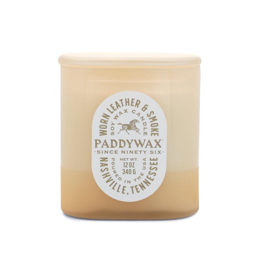 Worn Leather & Smoke Candle | Paddywax