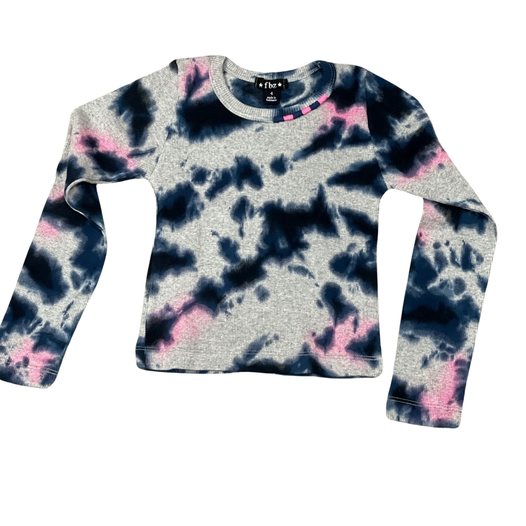 Girls TIe Dye Stitched Long Sleeve Tee | FBZ