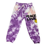 Girls Peace Love Tie Dye Sweatpant | FBZ