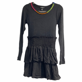 Black Ribbed Dress | FBZ