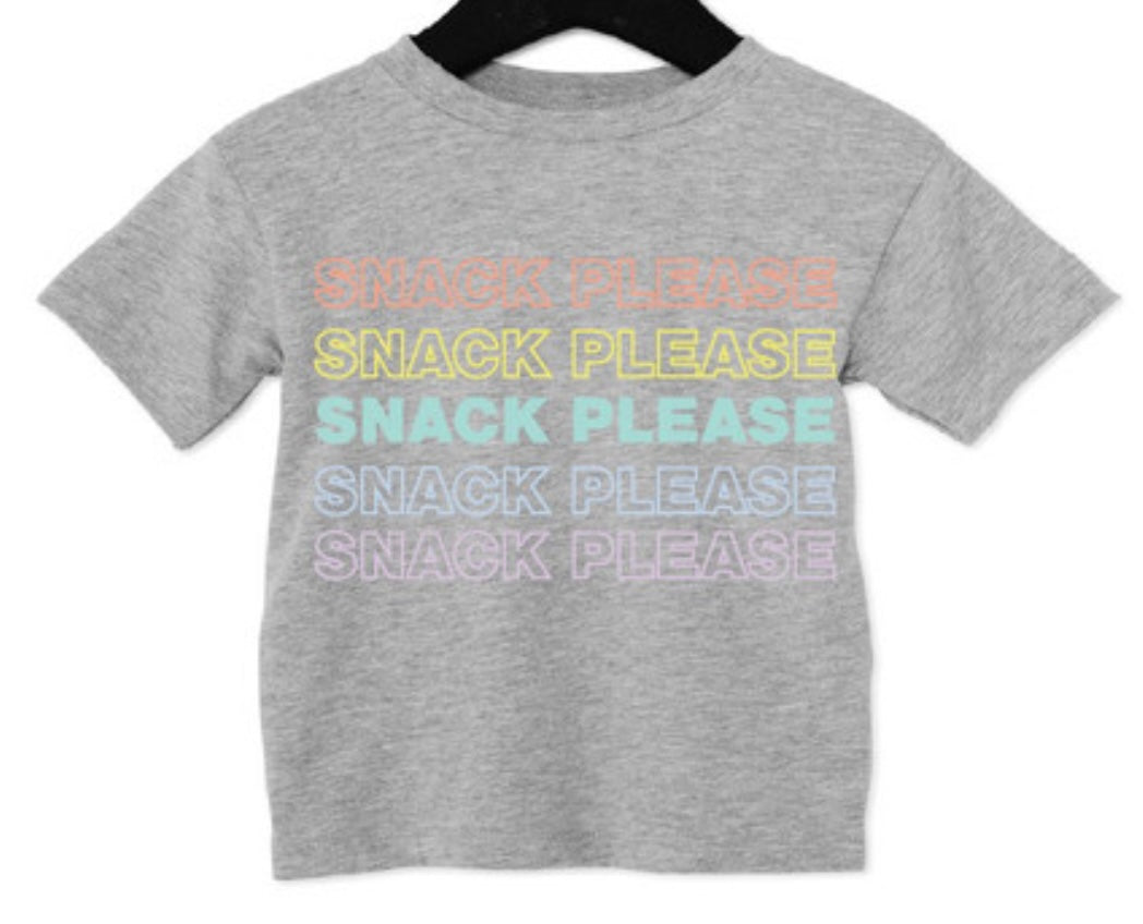 Snack Please Rainbow Tee