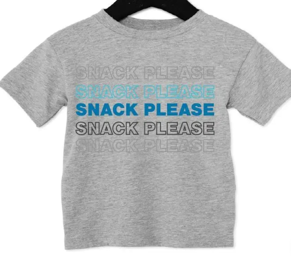 Snack Please Blue Ombre Tee