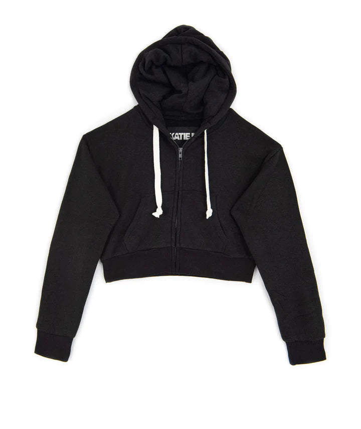 Dylan Zip Crop Hoodie | KatieJ NYC