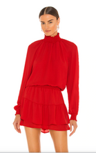 Load image into Gallery viewer, Turtleneck Ruffle Skirt Dress | KRISA
