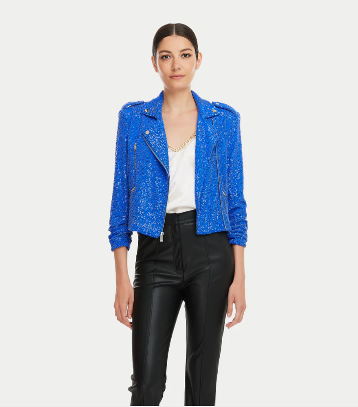Whitney Sequin Moto Jacket | Generation Love