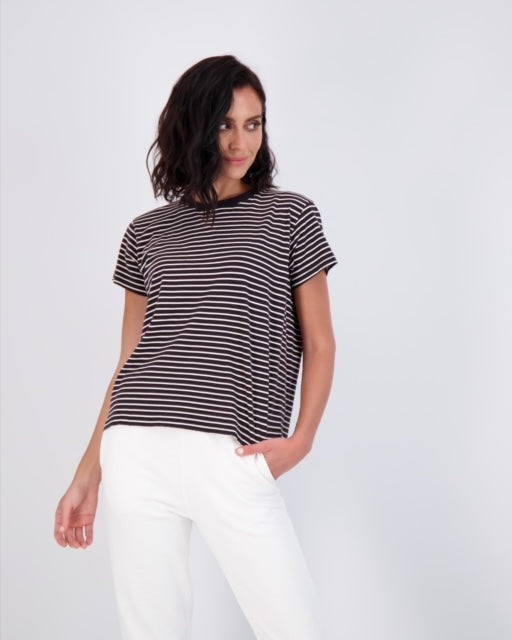 Stripe Chloe Tee | Leallo