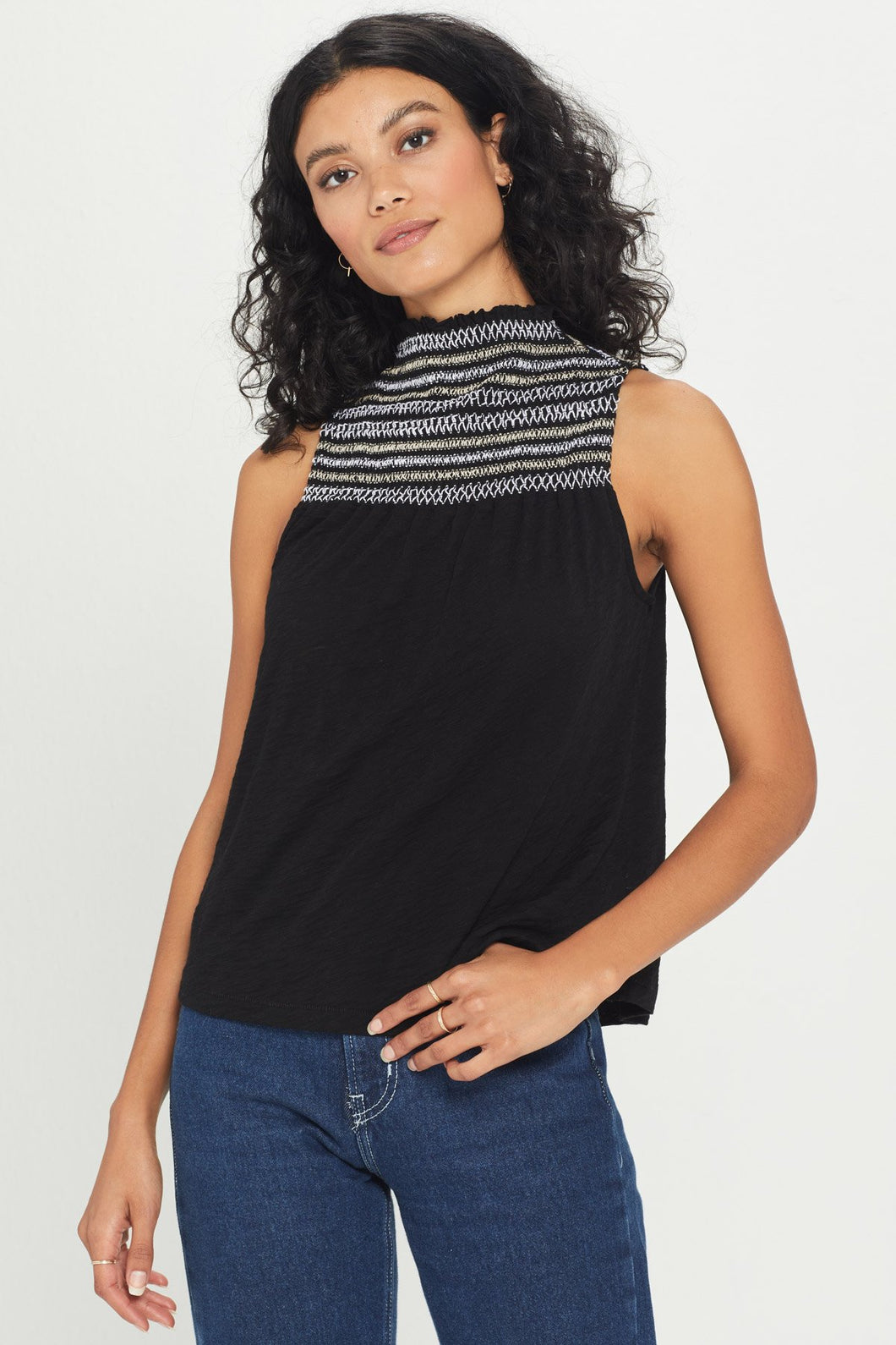 Honeycomb Smocked Shell | Goldie
