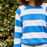 The Stripe Shrunken Sweatshirt | THE GREAT