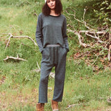 The Waffle Cropped Sweatpant | THE GREAT